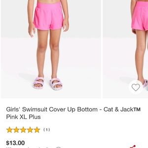 Girls XL Plus Cover Up Shorts